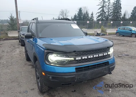 2022 Ford Bronco Sport Badlands z USA, uszkodzony, nr VIN 3FMCR9D90NRD49162